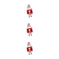 thumbnail image 4 of Inteprter Bolsa de regalos de Navidad Santa Claus Tarjeta de chocolates lindo Presente Bolsa de almacenamiento Decoración Tote con asa Niños Tipo 3 tipo 3 3piezas Inteprter CBP443732, 4 of 6