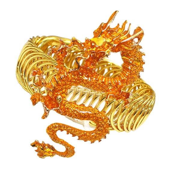 LEORX Year of Dragon Theme Orange Metal Curtain Holdback Decorative Tie for Home