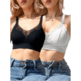 thumbnail image 2 of Set De 2 Brasieres Peto Push Up Mujer Unitalla Ultrasoft Sin Varilla Cómodo, 2 of 5