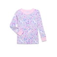 thumbnail image 3 of Wonder Nation Toddler Long Sleeve Tight Fit Cotton Pajama Set, 4-Piece, Sizes 12M-5T, 3 of 5