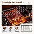 thumbnail image 6 of MF Studio 3-Burner Gas and Charcoal Combo Grill with Offset Smoker Large Dual Fuel BBQ Grill for Outdoor, 6 of 10