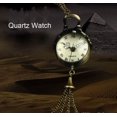 thumbnail image 5 of Pocket Necklace Quartz Glass Womens Small Watch Bronze Vintage Chain Watch for Small Wrist Men Women's Watch Wide Leather Watch Bands Womens Watches in Bulk Stretch Watches for Women, 5 of 8