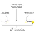 thumbnail image 4 of 48 Inch Golf Tempo Trainer for Right-Handed Golfers Golf Swing Trainer Aid Warm-up Stick Golf Training Equipment for Improved Tempo Rhythm Flexibility Balance and Strength Yellow Aosijia ChYoung, 4 of 7
