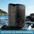 thumbnail image 6 of Dteck Case for iPhone 16e,Heavy Duty Shockproof Rugged Case with Built-in Glass Screen Protector, 360 Full Body DustProof Protective Cover for iPhone 16e, Black, 6 of 8