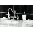 thumbnail image 3 of Kingston Brass KS3911GL Standard Mount Restoration Bathroom Bridge Faucet, Polished Chrome, 3 of 5