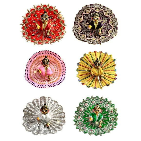 Kanha Ji Robe (Ensemble de 6 Poshak) Taille 0 1 2 3 4 5 6