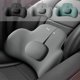 thumbnail image 1 of Cojín de soporte lumbar para asiento de coche | Almohada de espuma viscoelástica para soporte de espalda | Alivio ergonómico para la columna | Funda de terciopelo transpirable | Uso para viaje, 1 of 8