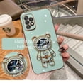 thumbnail image 1 of Funda de silicona con soporte para teléfono móvil Samsung Galaxy, cubierta de silicona con soporte de oso espacial para modelos A12, A22, A32, A42, A52, A72, A52S, A13, A33, A53, A73, A82, 4G y 5G Fivean unisex, 1 of 2