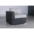 thumbnail image 4 of Living Source International 7-Piece Rattan Sectional Set with Cushion in Black, 4 of 5