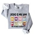 thumbnail image 4 of Jesus Is My Jam Sweatshirt – Funny Christian Sweater, “I’m Here to Spread It” Religious Crewneck, Faith-Based Gift for Men and Women, 4 of 7