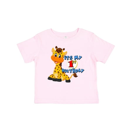 

Inktastic 1st Birthday Giraffe Gift Baby Boy or Baby Girl T-Shirt
