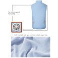 thumbnail image 4 of Chaleco de Refrigeración Chaqueta Azul de Verano Traje de Aire Acondicionado Chaleco Ventilador Ligero Traje de Aire Acondicionado sin Mangas para Botiquines de Primeros ANGGREK Otros, 4 of 8