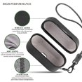 thumbnail image 3 of Estuche de cuero para auriculares inalámbricos Airpods 3 compatible con carga inalámbrica y luz LED visible en color negro, 3 of 5