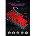 thumbnail image 6 of for Galaxy S21 Case,S21 5G Case,with HD Screen Protector, [Military Grade] Ring Car Mount Kickstand Hybrid Hard PC Soft TPU Shockproof Protective Case for Samsung Galaxy S21 5G 6.2 Inch (Red), 6 of 7