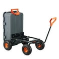 thumbnail image 7 of Garden Dump Cart, 1200 lb Capacity - Heavy Duty Utility Wagon with 13 inch Tires & 2-in-1 Handle, 7 of 7