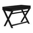 thumbnail image 4 of OSP Home Furnishings Washburn Chic Campaign Writing Desk in Black Finish, 4 of 11