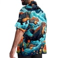 thumbnail image 3 of Platypus Men's Short Sleeve Casual Printed Button Down Beach Shirts - Summer Fashion Tops, 3 of 6
