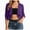 Dark Purple, variant on Women Bolero Shrug Cardigan Open Front Cover Up Sheer Short Sleeve Kimonos for Evening Dress(WH2,One Size)
