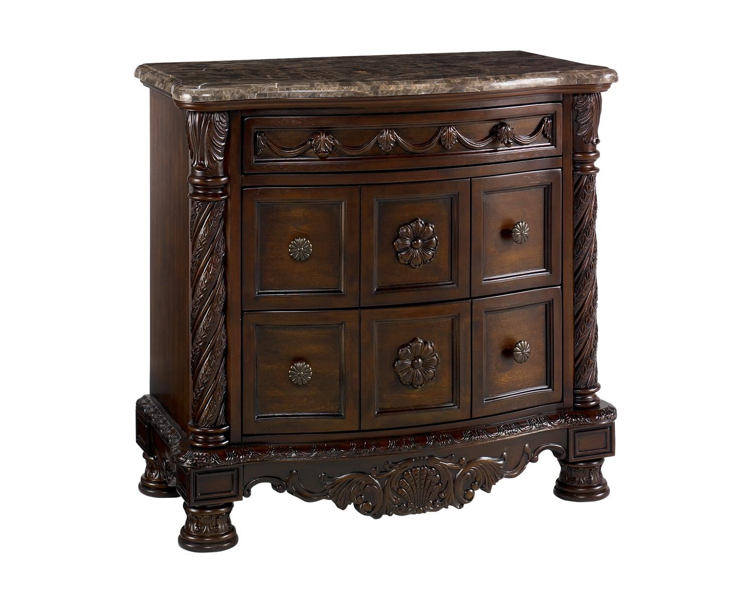 Signature Design by Ashley North Shore Dark Brown Three Drawer