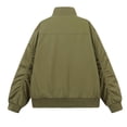 thumbnail image 5 of Fgnfyis Mens Jacket Mens Casual Jackets Lightweight Comfortable Zip up Loose Fit Sports Outerwear for Daily Wear and Outdoor Activities Winter Coats for Men Green XXXL, 5 of 9