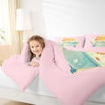 thumbnail image 3 of Erosebridal Rodent Animal Capybara Twin Comforter Sets,Cartoon Cute Animal Bedding Set For Girls Kids ,Reversible Pink 2 Pieces, 3 of 7