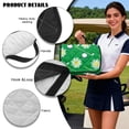thumbnail image 6 of SEANATIVE Golf Cart Seat Covers for 2-Person Seats, Suitable for EZGO, Yamaha, Club Car and More, Scratch-resistant Club Car Accessory for Pet Dog Cat, Daisy Golf Ball Print Green, 6 of 7