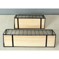 thumbnail image 2 of OUNONA Wall-mounted Shelf Wall Wrought Shelf Solid Wood Black For Kitchen Storage 1Pcs, 2 of 5