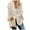 Beige, variant on qolati Women's Long Cardigan Sweaters Casual Oversized Open Front Lantern Sleeve Kimono Cardigans Jacket 2023 Fall Winter Lightweight Cable Knitted Coat Outwear