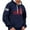 Dark Blue, variant on Men's & Women's Flag Print Pullover Hoodie, Unisex Loose Fit Long Sleeve Sweatshirt, Patriotic Streetwear for 4th of July, Christmas, Fall Winter Season,Black,L