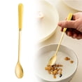 thumbnail image 2 of Mixing Spoons for Coffee,Stainless Steel Coffee Spoon with Ceramic Handle,6.88 Inch Small Dessert Spoons Tea Spoon,Long Handle Teaspoon Sugar Ice Cream Desert Spoon Stirring Soup Tableware,Yellow, 2 of 8