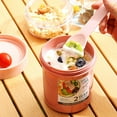 thumbnail image 3 of 2Pcs Overnight Oat Cups with Lid Spoon 790ml Double Layer Breakfast Salad Cups Portable Sealed Overnight Oat Jar Reusable Lightweight On The Go Yogurt Pots for Fruit Salad Cereals, 3 of 8