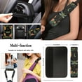 thumbnail image 4 of Yuyamidu Dragonfly Car Seat Cover Full Set of 13 Flowers Auto Steering Wheel Cover Seat Belt Strap Pads Cup Coasters Armrest Cover Pad Keychain Car Accessories, 4 of 6