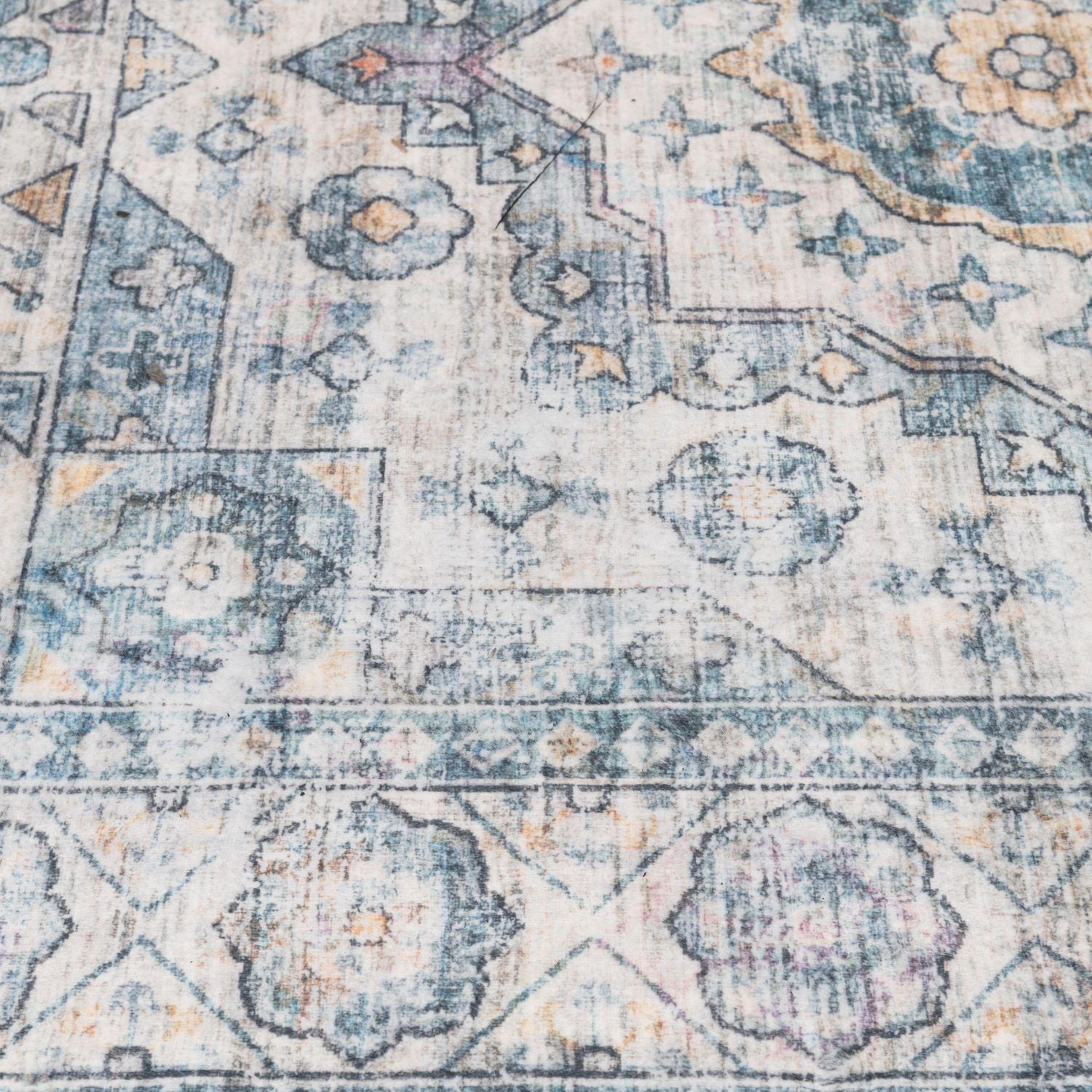 Banburry Blue and Ivory Woven Area Rug