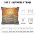 thumbnail image 5 of SHANXI Throw Pillow Covers Plant Lines Gray White Office Couch 18x18in, 5 of 5