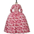 thumbnail image 4 of Women's Catherine Inspired Rococo Russian Empress Gown Outfit Full Set for Stage Performance or Themed Events, 4 of 9