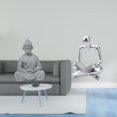thumbnail image 2 of Estatua de mono,Estatua de Buda Mono para Interiores y Exteriores Budista,Figuras en miniatura meditando para decorar el jardín de casa.,Figura de pensador abstracto,Estatua de pensador, 2 of 8