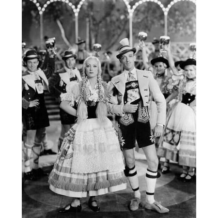 Dancing Lady 1933 Joan Crawford & Fred Astaire in Austrian outfits poster 4x6 photo