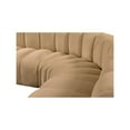 thumbnail image 5 of Meridian Furniture Arc Camel Velvet Modular Sectional, 5 of 14