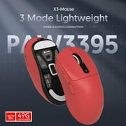 ATTACK SHARK X3 49g SUPERLIGHT Gaming Mouse, PixArt PAW3395 Sensor, BT/2.4G Wireless/Wired, 6 Adjustable DPI up to 26000, for Win10/11/Xbox/PS/Mac
