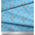 thumbnail image 1 of Soimoi Japan Crepe Satin Fabric Leaves & Rose Floral Decor Fabric Printed Yard 42 Inch Wide, 1 of 3