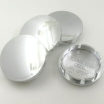 Raindrops Hub Cover Chrome Plated 4Pcs 2.2x2.2x0.5in