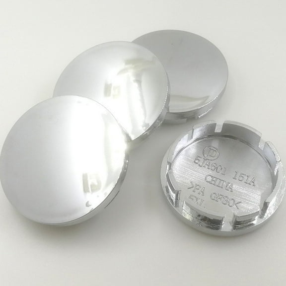 Raindrops Hub Cover Chrome Plated 4Pcs 2.2x2.2x0.5in