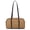 Suede Khaki-1, variant on Faux Suede Shoulder Purses Retro Hobo Handbag Boston Style Bag East West Satchel for Women