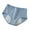 Light Blue, variant on Alun Women's Leak Proof Soft and Breathable Underwear Simple Solid Color Ribbing Period Panties Lightweight Breathable Mid Waisted Briefs for Menstruation Purple XL