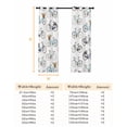 thumbnail image 6 of Bicycles Blackout Curtains for Bedroom, White Vintage Vehicle Modern Abstract Art Thermal Insulated Kitchen Drapes with Grommets, Light Blocking Window Treatment, 2 Panels 52" x 63", 6 of 7