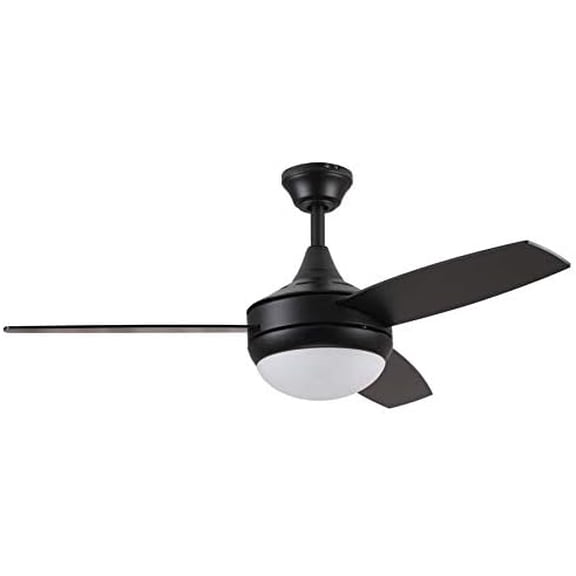 Beach Creek 44-in Matte Brown LED Indoor Ceiling Fan with Light Kit and Remote (3-Blade)$$Tools & Hardware Other