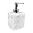 thumbnail image 1 of Dispensador de jabón for hotel, botella de loción, botella de plástico for baño doméstico, color blanco y negro, 400 ml, 1 of 7