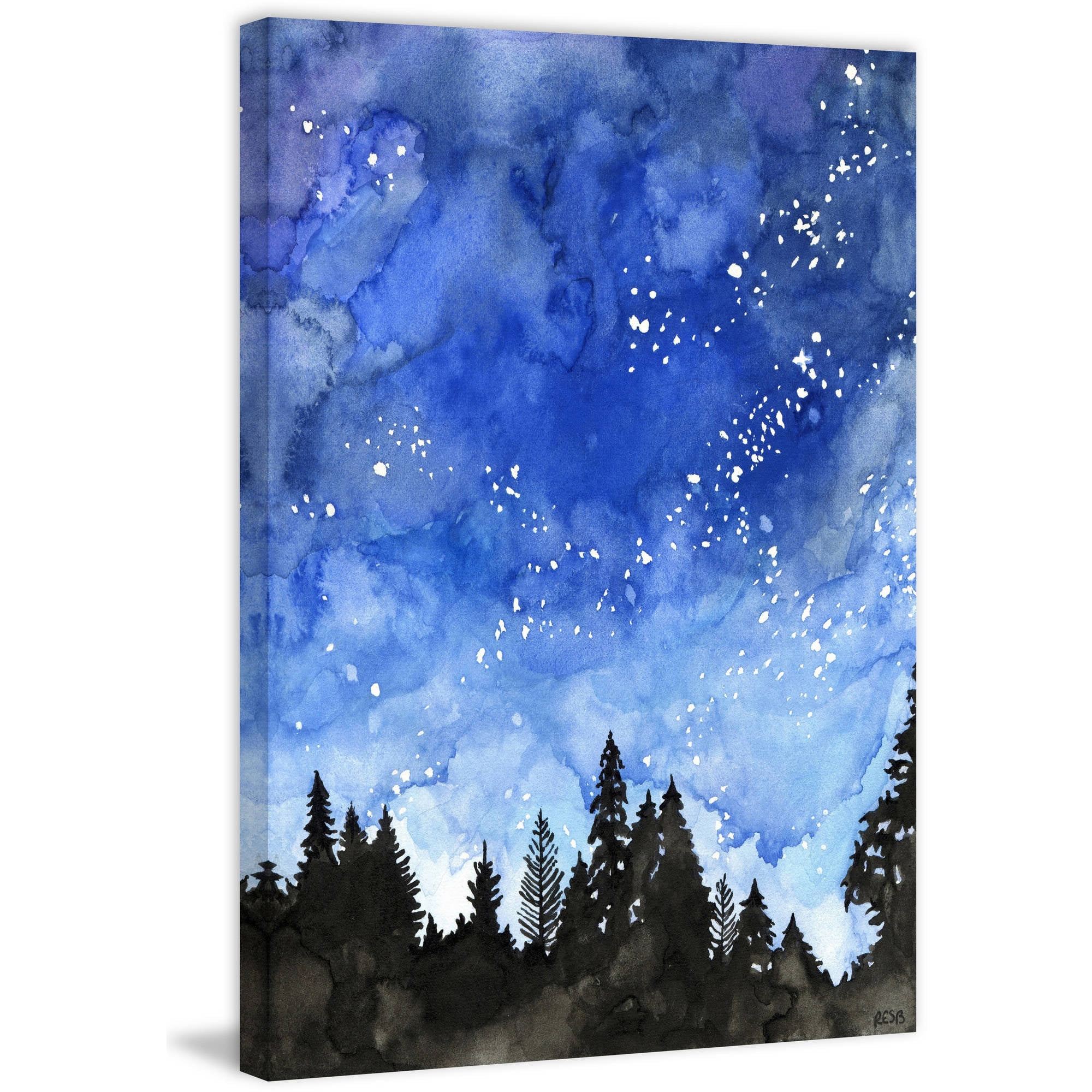Marmont Hill "Galaxy" by Rachel Byler Painting Print on Wrapped Canvas