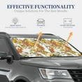 thumbnail image 3 of Kdxio Ducks And Flowers Print 2-Piece Sun Shade Front Windshield - Foldable Car Front Window Sunshades For Most Sedans Suv Truck, 3 of 6
