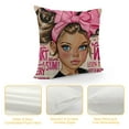 thumbnail image 4 of SHANXI African American Black Girl Home Decorative Throw Pillow Cover, I am Kind Inspirational Quotes Cushion Case 22x22in, 4 of 5